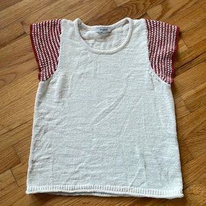 Madewell cap sleeve sweater top